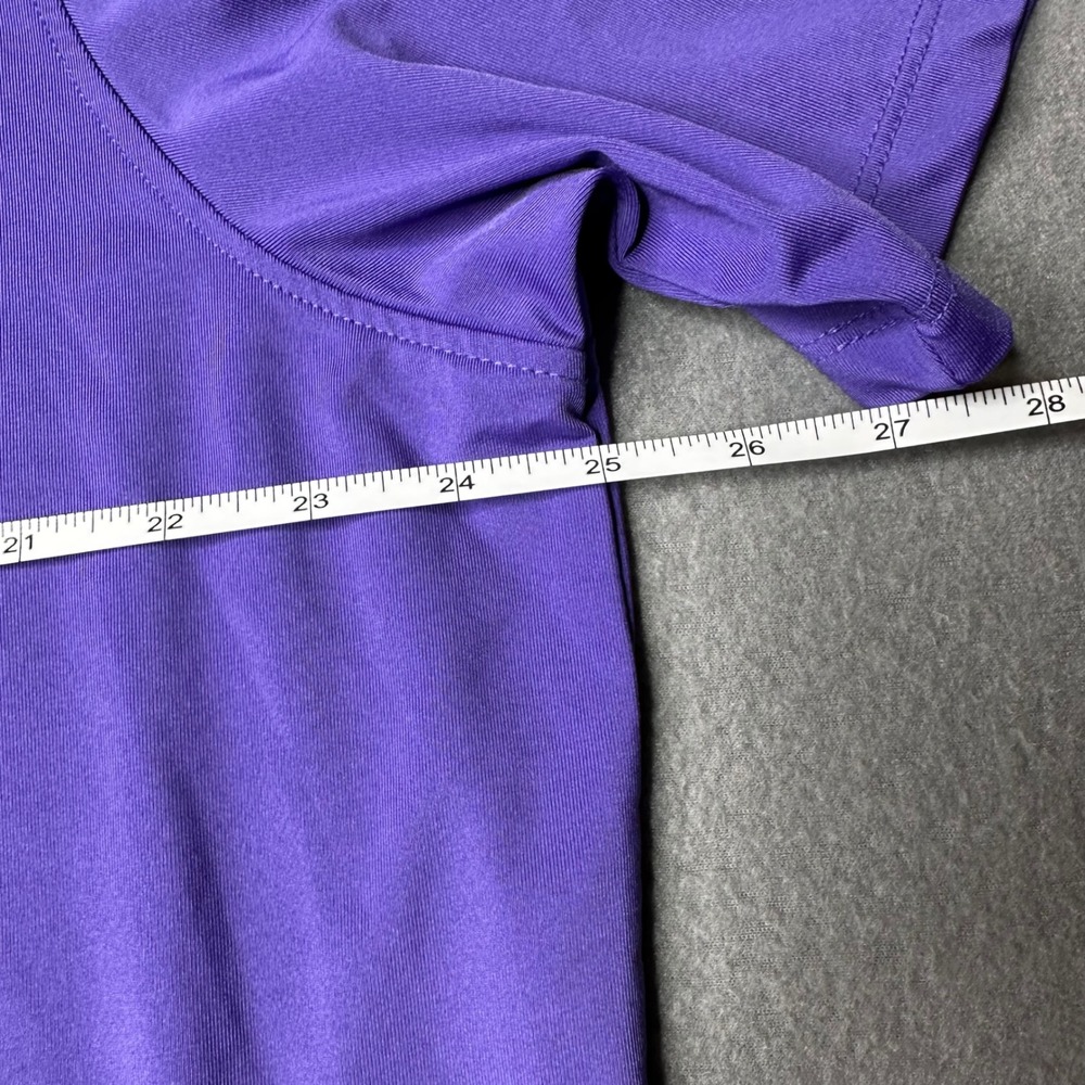 Greyson Polo Shirt Mens XL Purple Short Sleeve Performance Golf Wolf Logo - Picture 4 of 11